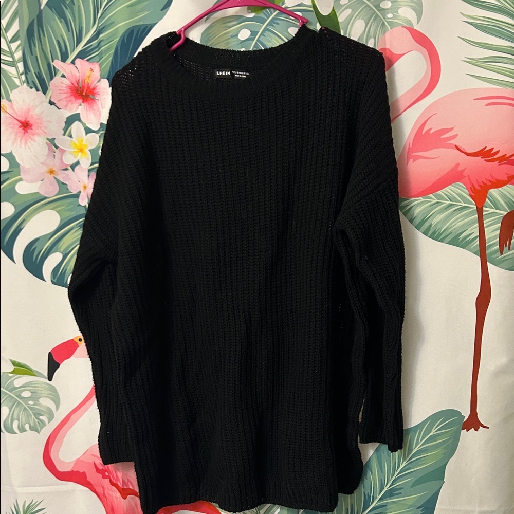 SHEIN Black Knit Sweater